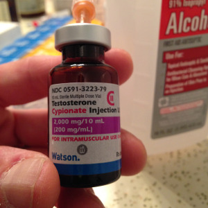 First bottle of T